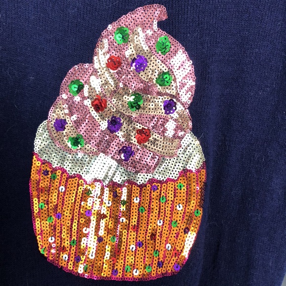 Cupcake Sequin Sweater - Picture 2 of 3